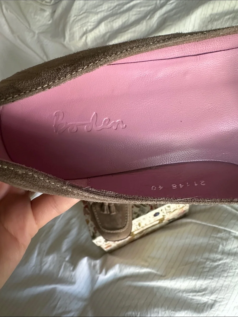 Boden - Taupe Suede Tassel Driving Loafers - 9.5